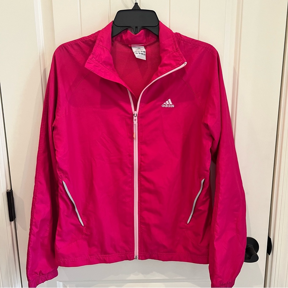 Adidas Hot Pink windbreaker
